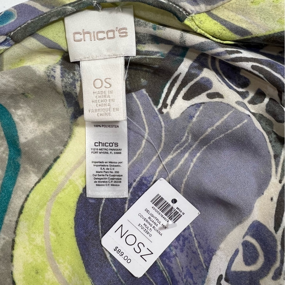 Chicos Delightful MIX RUANA Wrap
Multi Color - Picture 5 of 8